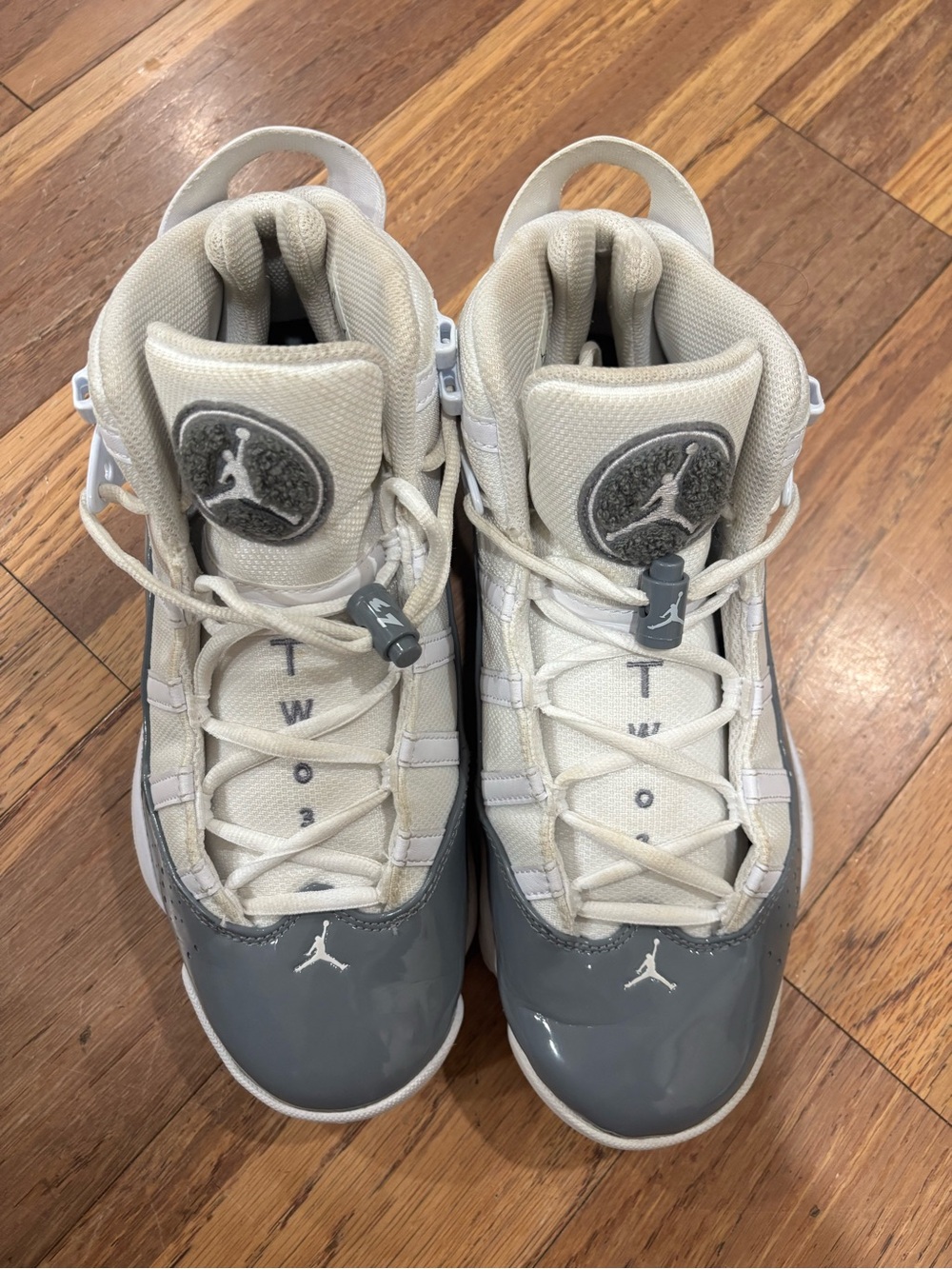 Jordan Women’s Athletic Shoes in White and Gray